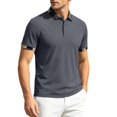 thumbnail image 4 of XAOFW Summer Polo Shirts For Man Fashion Ice Silk V Neck Short Sleeve Button Down Shirts For Everyday Wear Comfortable Top XXL, 4 of 6