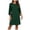 Green, variant on vigerkar Women's 2026 Flutter Sleeve Dress Crew Neck Chiffon Formal Wedding Guest Party Short Dresses (Khaki, M)
