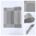 thumbnail image 5 of Unique Bargains Set of 8 Washable Wipeable Heat Resistant Table Placemat White Gray, 5 of 6