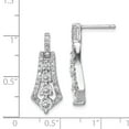 thumbnail image 3 of Sterling Silver CZ Earrings, 3 of 5