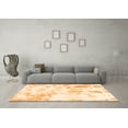 thumbnail image 3 of Ahgly Company Indoor Square Abstract Orange Modern Area Rugs, 7' Square, 3 of 4