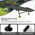 thumbnail image 6 of Costway Folding Camping Cot with  Detachable Mattress & 6-Position Adjustable Backrest Grey, 6 of 10