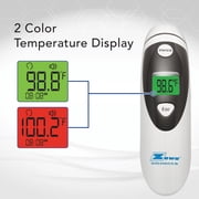 Zewa Infrared Thermometer | Professional Accuracy | Forehead & Ear Non-Touch Measurement | Bluetooth 4.0 | Android & iOS Compatible | Fever Alarm | Free MyHealthConnected App