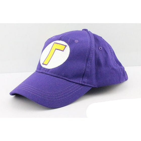 MyPartyShirt - Waluigi L Logo Purple Baseball Cap Hat Super Mario ...
