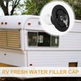 thumbnail image 3 of RV Fresh Water Inlet Cap for Water Tanks ABS Black Leakproof Gravity Feed with Secure Lock, 3 of 8