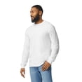 thumbnail image 5 of Gildan Men's DryBlend Long Sleeve T-Shirt, 9-Pack Crewneck Pullover Shirts White Casual Tee, S, 5 of 5