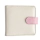 thumbnail image 5 of Álbum de fotos de 3 pulgadas con cuatro cuadrículas y hojas sueltas con hebilla magnética de PU en combinación de colores rosa y blanco para guardar tarjetas pequeñas, 5 of 5