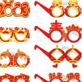 thumbnail image 6 of 8x Cute New Years Glasses Booth Props Paper Frame Photo Party Decorations Kids Celebration, 6 of 7