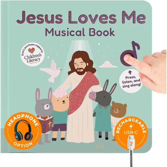 Libro musical Cali's Books Jesús me ama para bebés