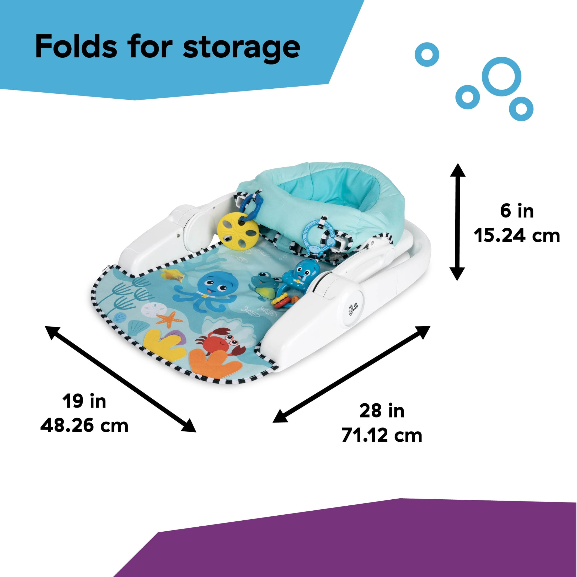 Sea of Support 2-in-1 Sit Up Floor Seat, Ages 4+ Months