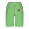 thumbnail image 4 of LpwkSSA Mens Nautical Stripe Swim Trunks Quick Dry Fabric Design Moisture Wicking Relaxed Silhouette for Water Sports Green XXXL, 4 of 5