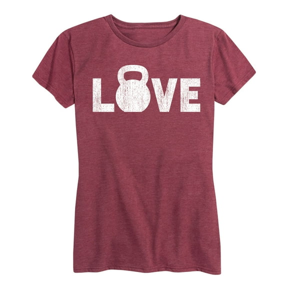 Instant Message - Kettle Bell Love - Women's Short Sleeve Graphic T-Shirt