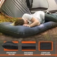 thumbnail image 4 of TOBTOS Colchoneta inflable para dormir con almohada, gruesa colchoneta ultraligera de 6 pulgadas con bomba incorporada, colchoneta liviana para acampar, mochilero, senderismo, tienda de campaña (gris), 4 of 5