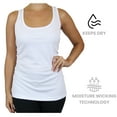 thumbnail image 4 of GBH Moisture Wicking Womens Racerback Tanks (3-Pack) (S-3XL), 4 of 6