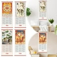thumbnail image 5 of 2026 Chinese New Year Calendar Year of the Horse Wall Scroll with Flowing Water Design, Faux Rattan Hanging Lunar Calendar for Home Office Decor, Good Luck & Prosperity Gift, 5 of 9