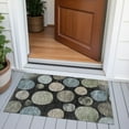 thumbnail image 3 of Dalyn Rugs Machine Washable Indoor/Outdoor Chantille ACN2062 Black 1'8" x 2'6" Rug, 3 of 7