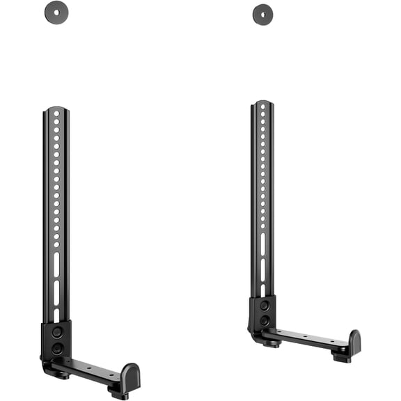 Soundbar TV Mount,33lbs Capacity,Compatible with Depth from 1.6" to 7.2",Anti-Vibration Pads to Reduce Vibration,Soundbar Mount Under TV,Easy Installation