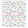 thumbnail image 3 of Ambesonne Dragonfly Shower Curtain, Spring Wildlife Motif, 69"Wx70"L, Multicolor, 3 of 3