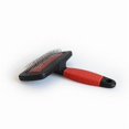 thumbnail image 3 of Rake Comb For Dogs, Double Row Of Rounded Rotating Combs, Ideal For The Undercoat Of Medium And Long Haired Pets, 11 X 3 X H 15.5 Cm Red + Black Qyroa, 3 of 4