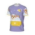 thumbnail image 6 of Wukai Corgi Washing in Bathtub Print Men's Short-Sleeved Mesh T-Shirt,Quick-Dry Short Sleeve Workout T-Shirt-3X-Large, 6 of 8