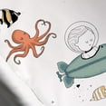 thumbnail image 2 of JumpOff Jo - Fitted Bassinet Sheet , Cotton, 16" x 32" for Oval, Rectangle, and Hourglass Mattresses - Octopus Treasure, 2 of 6