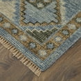 thumbnail image 3 of Feizy Fillmore Traditional Medallion, Blue/Green, 2' x 3' Accent Rug Easy Care Stain Resistant Pet & Kid Friendly Vintage Diamond Floor Rug for Living room Bedroom, 3 of 8