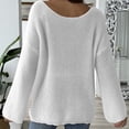 thumbnail image 6 of Brglopf Women's Sweaters Love Heart Embroidery V-Neck Knitted Pullover Tops Loose Fitted Casual Long Sleeve Sweaters, 6 of 6