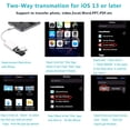 thumbnail image 4 of Apple Lightning to USB Camera Adapter USB 3.0 OTG Cable Adapter Compatible with iPhone/iPad,USB Female Supports Connect Card Reader,U Disk,Keyboard,Mouse,USB Flash Drive-Plug&Play, 4 of 7