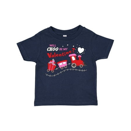 

Inktastic Will Choo Be My Valentine Valentine s Day Train Gift Toddler Boy or Toddler Girl T-Shirt