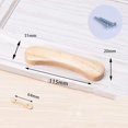 thumbnail image 2 of Gamvdout Wooden Kitchen Cabinet Drawer Knobs Cupboard Handles Closet Cabinet Bars Bedroom Wardrobe Solid Wood Pulls Furniture Pull Handles, 2 of 9