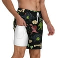 thumbnail image 6 of Rocae Cute Dinosaurs for Men's Swim Trunks Quick Dry With Two Side Pockets and One Lined Patch PocketLarge, 6 of 9