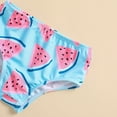 thumbnail image 5 of JAJAHO Newborn Infant Baby Girls Swimsuits Self Tie Halter Swimwear With Briefs Headband 3 Piece Set Bathing Suit Beachwear Stylish Swimwear, 5 of 6