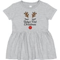 thumbnail image 3 of Inktastic My First Christmas Reindeer Girls Baby Dress, 3 of 5