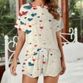 thumbnail image 2 of 4th of July 2 Pack Women’s Pajama Set Print Sleepwear And Shorts Y2k Loungewear Sets S-5XL, 2 of 7