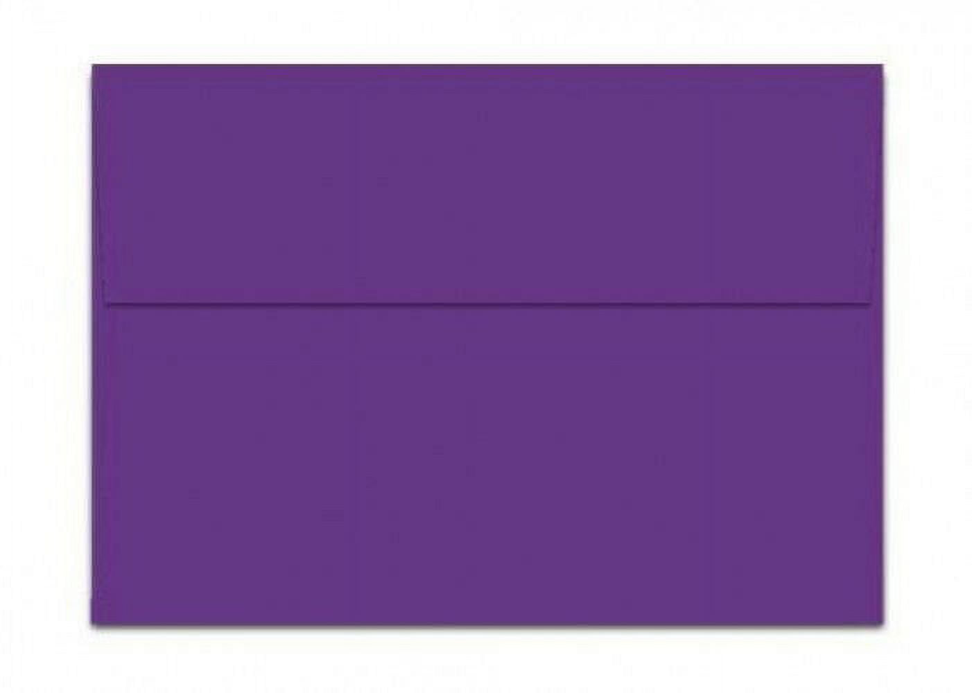 100 Purple A7 Envelopes - 7.25" x 5.25" - Square Flap - EnvelopesOn Brand Envelopes