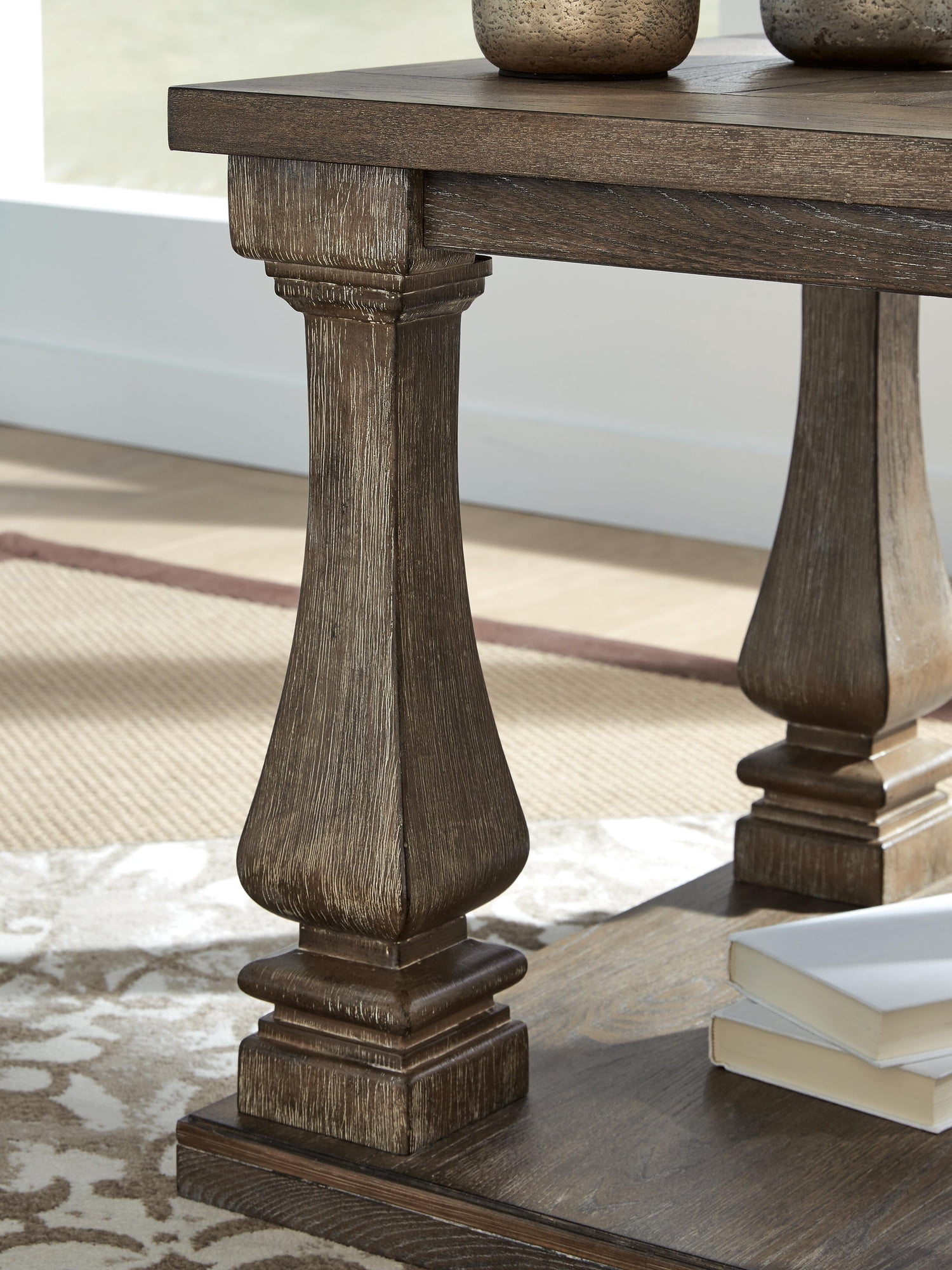 Signature Design by Ashley Casual Johnelle End Table  Gray