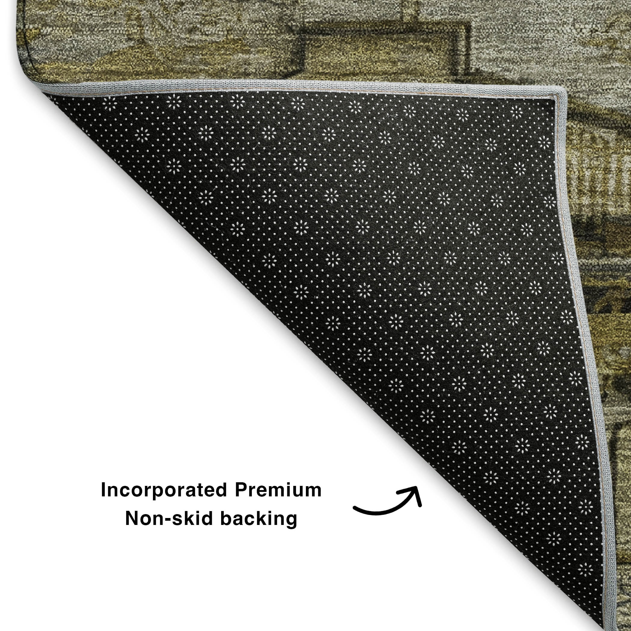 Addison Rugs Mayfield Premium Machine Washable Transitional Tribal Brown Rectangle Rug, 5' x 7'6"