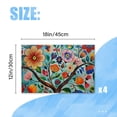 thumbnail image 2 of BaHomeck placemats Set of 4 Vibrant Tree Of Life With Colorful Flowers And Leaves Cotton Linen rectangle Placemats for Kitchen Dining Table Indoor,Outdoor,18*12inch, 2 of 4