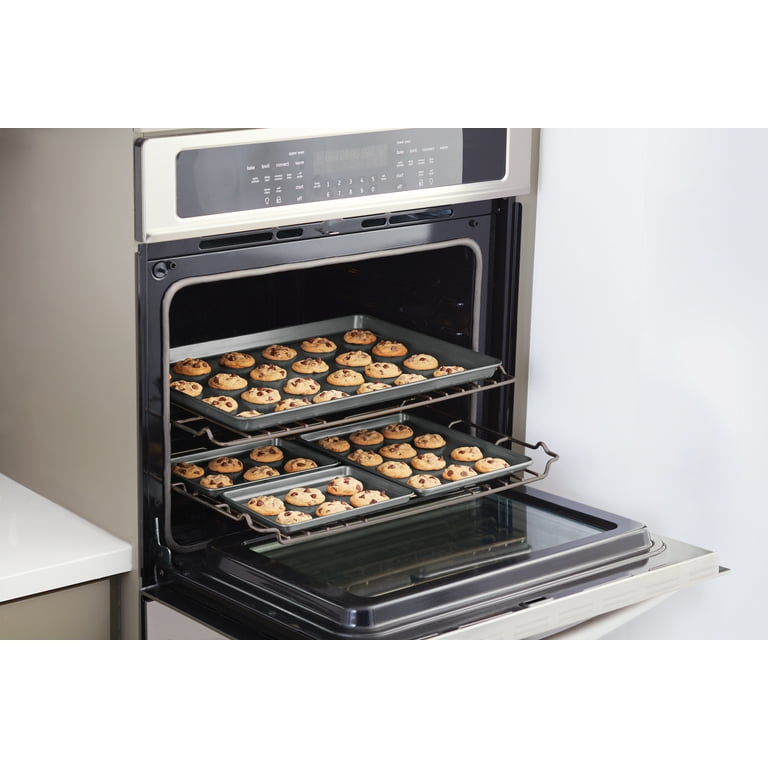 GoodCook 4-Piece Nonstick Steel Toaster Oven Set Sheet Pan, Rack