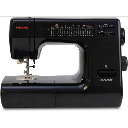 Janome HD5000 Black Edition Heavy Duty Sewing Machine with Bonus Quilt Kit