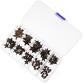 thumbnail image 4 of 150pcs DIY Leathercraft Star Rivets Metal Studs Rivets Decorative Rivets, 4 of 8