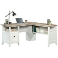 thumbnail image 3 of Pemberly Row Engineered Wood L-Shaped Computer Desk in Glacier White, 3 of 16
