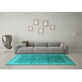thumbnail image 3 of Ahgly Company Indoor Rectangle Oriental Light Blue Industrial Area Rugs, 5' x 8', 3 of 4