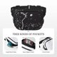 thumbnail image 5 of Fotbe Star Gazing Cat Illustration Cangurera Cuadrada con Estampado de Doble Capa, Bolsa de Cintura Ajustable Mini para Hombres y Mujeres, 5 of 9