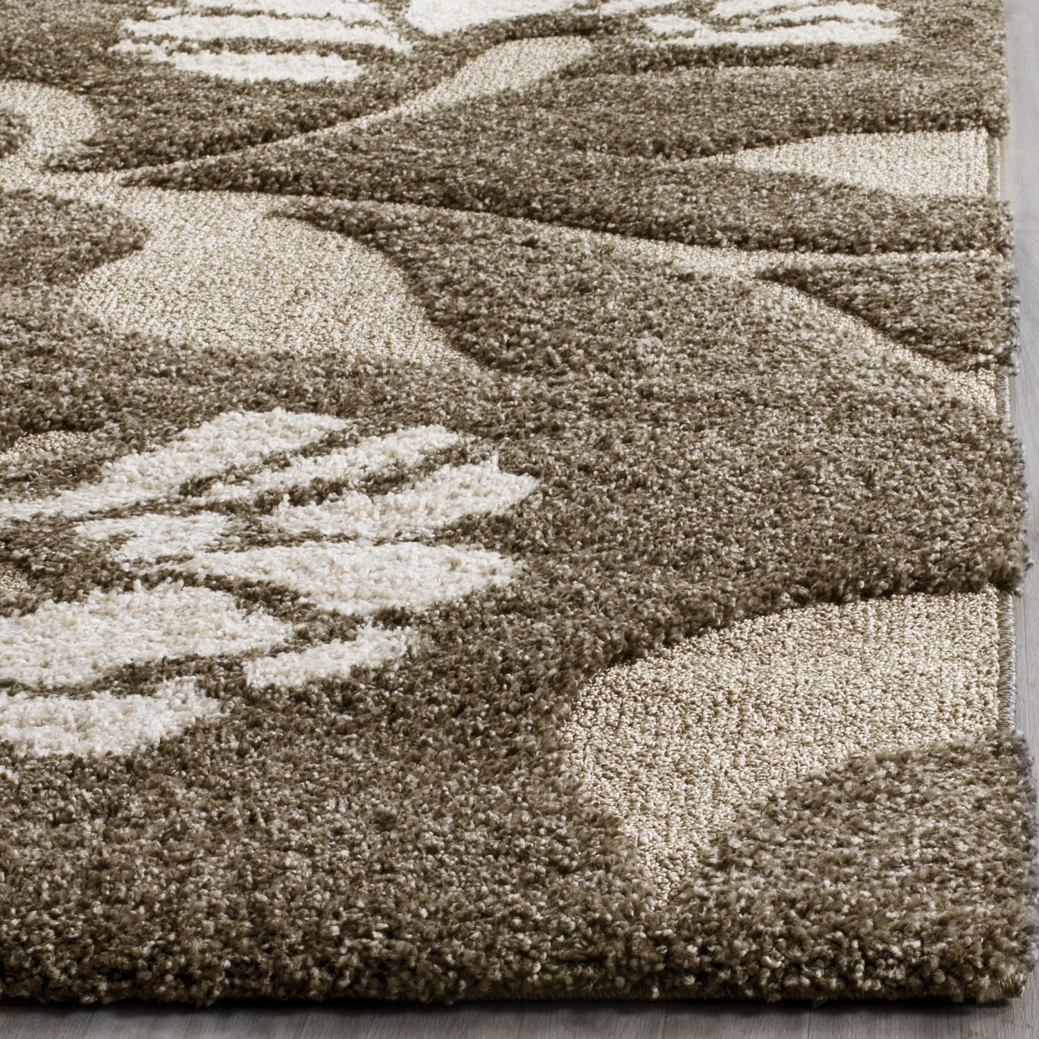 SAFAVIEH Florida Teodor Floral Shag Area Rug