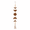 Coffee-colored beaded ornaments, variant on Boho Moon Hanging Decor, Cotton Rope Tassel Wood Beads, Closet Wall Accent