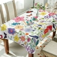 thumbnail image 4 of Coolnut Wildflowers Rectangle Tablecloth Waterproof Polyester Table Clothative Stain Resistant & Wrinkle Resistant Washable Table Cover for Dining Table/Party/Camping 60x90 Inch Decor Gift, 4 of 7