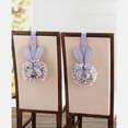 thumbnail image 4 of Hanging Cabinet Door Wreath with Easter Rabbit Ears and Ribbon Easter Bunny Cabinet Wreath Spring Table Decorations Wood Bunnies ornaments for Easter Party Table Home Decor, 4 of 9