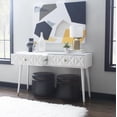 thumbnail image 4 of Linon Geo Console Table With White Finish GE202WHT01AS, 4 of 7