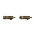 thumbnail image 2 of Riwesomey Pestillo de puerta estilo chino Vintage reemplazo decorativo hogar Hotel armario cajón pernos cerradura hebilla deslizante Hardware Bronce 2Conjunto, 2 of 6